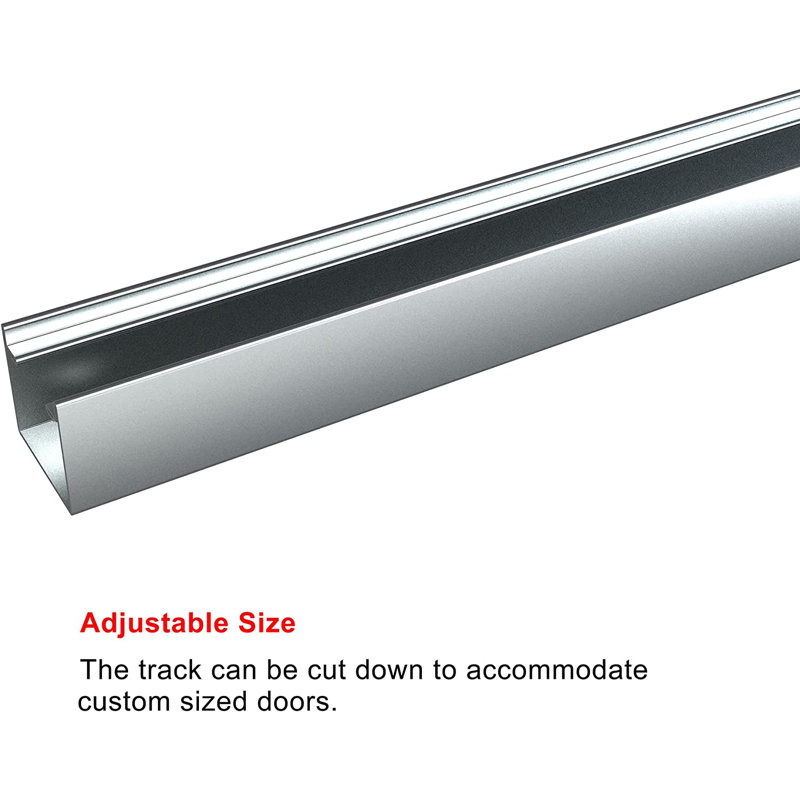 JUBEST Heavy Duty Bifold Door Hardware Kit Top Mount for Inside Door